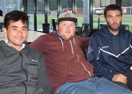 Understanding some of the history of our club - players L-R Minh Vo, Andreas Skiotis and Alistair Bloom.