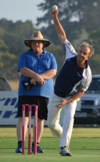Moonee Valley's Brett Curran had a key role as a bowler in the police match.