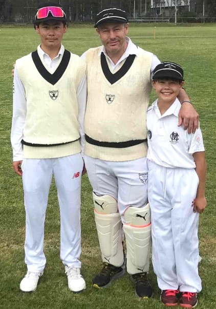 Proud dad Geoff McKeown with sons Oscar (left) and Oliver.