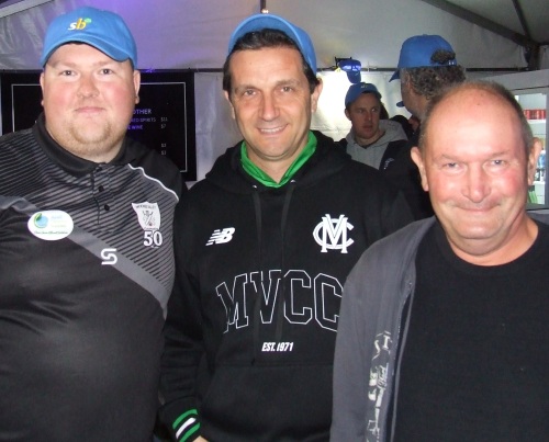 Proudly showing off our club at The Meadows - L-R Andreas Skiotis, Jason Ripa and Paul Simon.