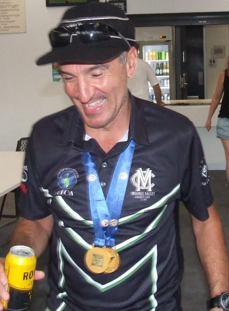 Jim Polonidis had plenty to be happy about: A Seconds Premiership medal and Man of the Match medallion.