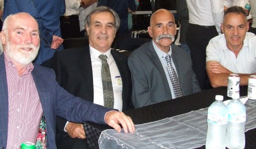 Celebrating on the night: L-R Allan Cumming, Bob Sciacchitano, Joe Ansaldo and Sam Carbone.