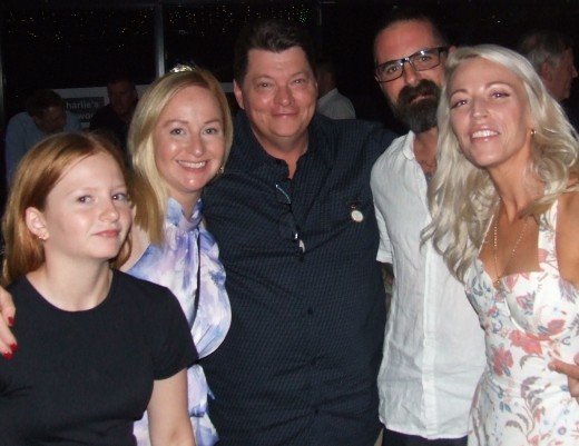 The Gauci family was in full swing at the event - L-R Marley, Vanessa, Mark, Luke and Brooke.