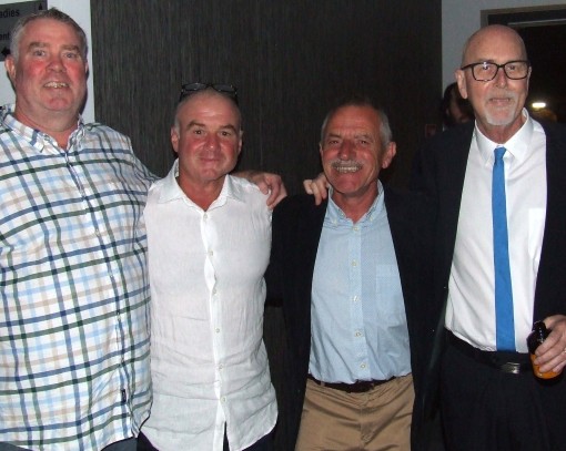 Some great games together: L-R Norm Wright, Sean O'Kane, Phill King and Kevin Gardiner.
