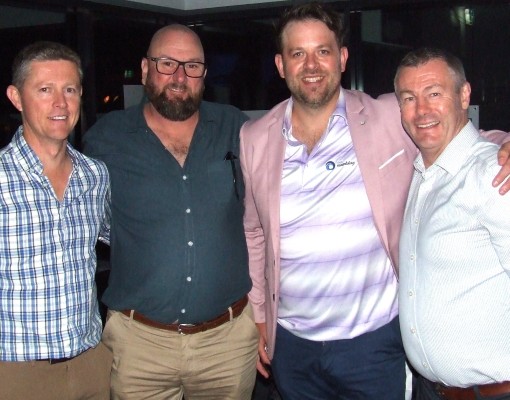 A lot of top-grade games for Moonee Valley: L-R Craig Pridham, Adam Chapple, Matt Thomas and Geoff McKeown.