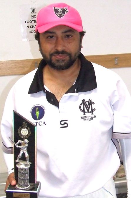 Ihtisham Uddin - belatedly received his 2012/13 Club Champion trophy 10 years on.
