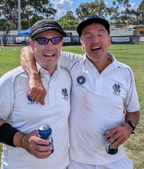 Two Valley warriors with multiple flags under their belt: 200-gamer Geoff McKeown (4 flags) and Jim Polonidis (6 flags).