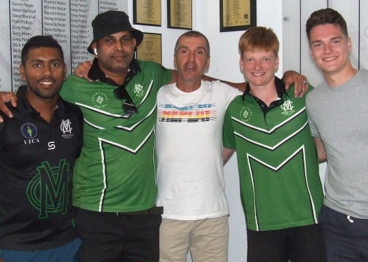 Some of our winners celebrate: L-R Suraj Weerasinghe, Ruwan Jayaweera, Jim Polonidis, Zac Nilsson and Tom Janetzki.