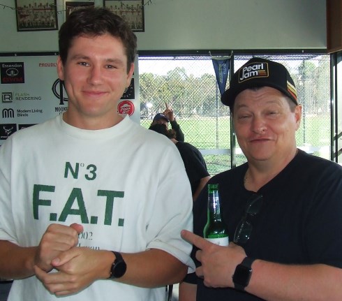 Two Life Members still plying the trade on the field: Jack Newman (left) and Mark Gauci.