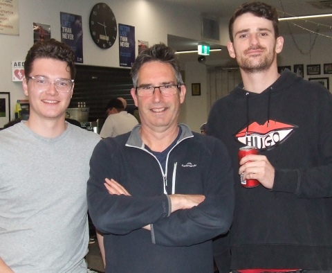 The punters will be pushing for results from these key team members L-R Tom Janetzki, Paul Sevenson and James Maclean.