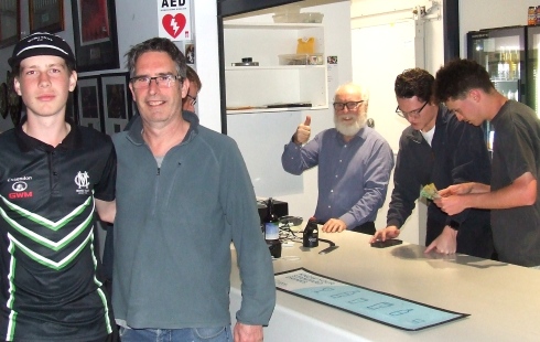 Value picks: L-R Jeremy and Paul Sevenson, with Allan Cumming, Tom Janetzki and Dejan Gilevski.