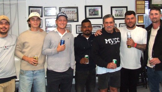 Guests and members: L-R Michael Stavris, Seth McDowell, Darcy Spong, Shasheen Fernando, Tony Gleeson, Joshua Gorry and Ben Alexander.
