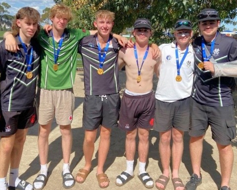 Six players aged 18 and under were important contributors to the Grand Final win: L-R Mitchell Higgs, Jordy Walsh, Luka Anderson, Henry Thomas, Zac Nilsson and Tom Morrissy.