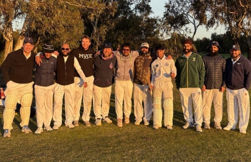 Our Winter Comp team for the breakthrough win - L-R Tony Van Beek, Aksha Perera, Indika Perera, Joe Adams, Ewen Campbell, Maks Rahman, Sunny Singh, Vansh Tandon, Gurinder Dhaliwal, Javed Mushtaq, Rohit Chaudhary.